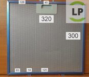 алюминиевый фильтр (142.3452.02) -KRONA Kristen 900 S 320 мм х 300 мм